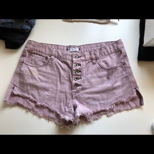 Faded Purple Free People high waisted shorts